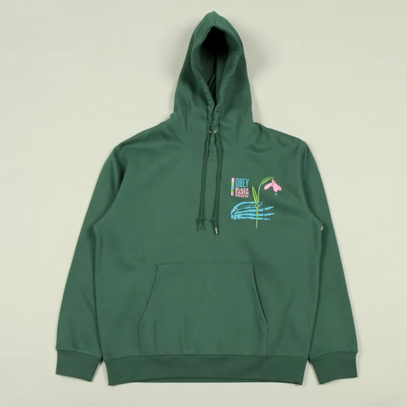 OBEY Black Earth Society Hoodie - Dark Cedar